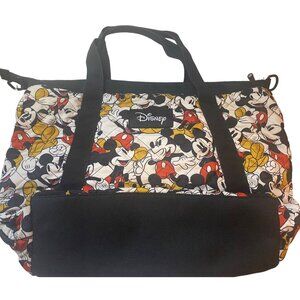Disney Mickey Mouse all over Large 14" inch Tote Bag Bioworld Quilt Design